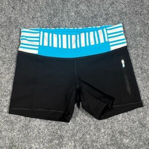 lululemon Short Bike . Black With Blue No Size. looks like size 4 or 6